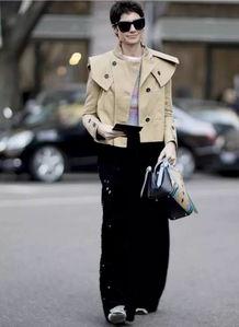 抖音网红风衣短款搭配,抖音网红演绎潮流搭配秘籍